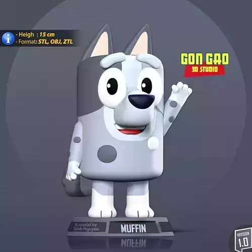 Muffin - Bluey Fanart