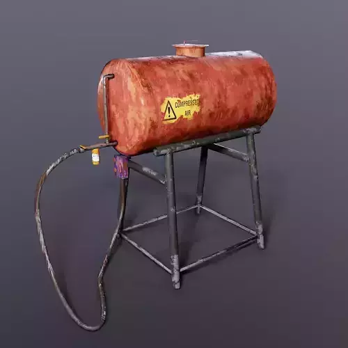 Air Tank  Game Asset Low-poly 3D model