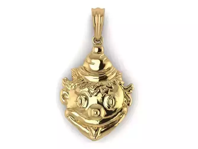 Clown face pendant