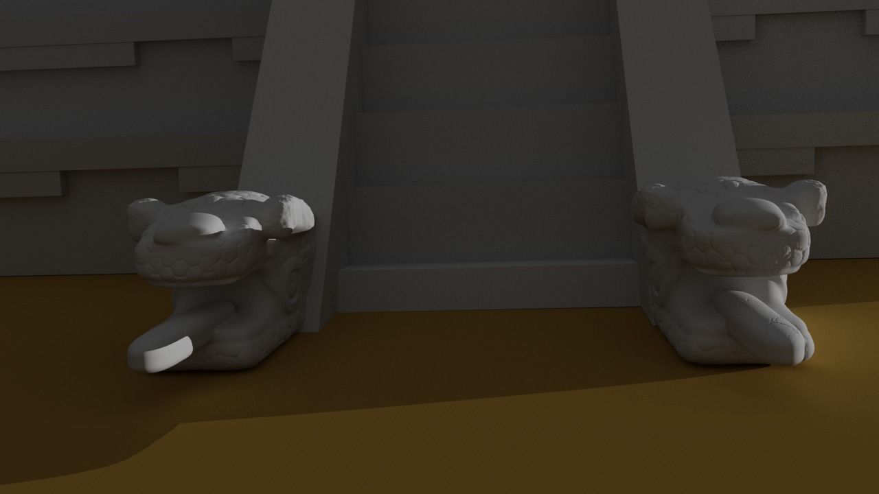 kukulkan pyramid 3D print model_3