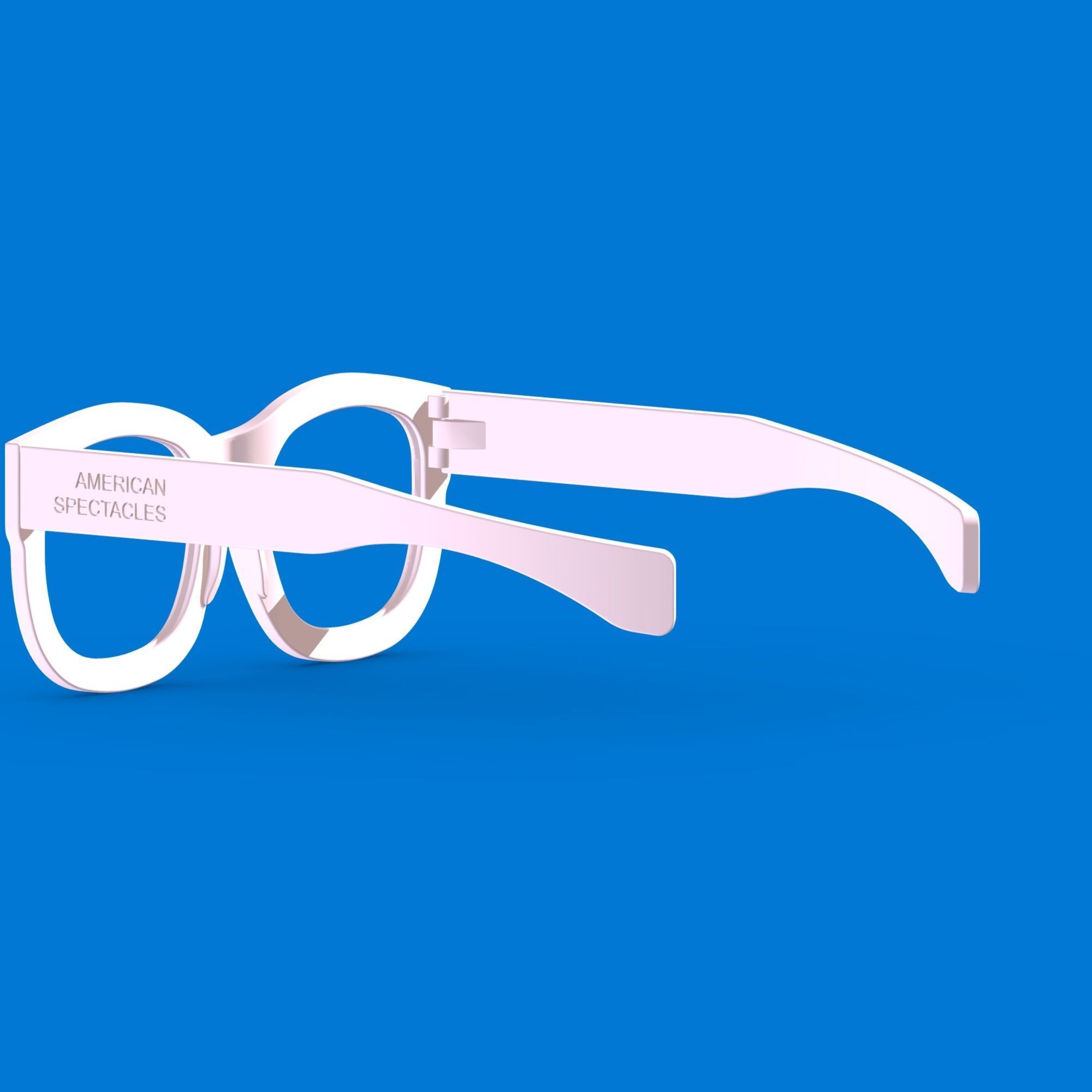 American Spectacles 3D-Printed Wearable Wayfarer 3D print model_11