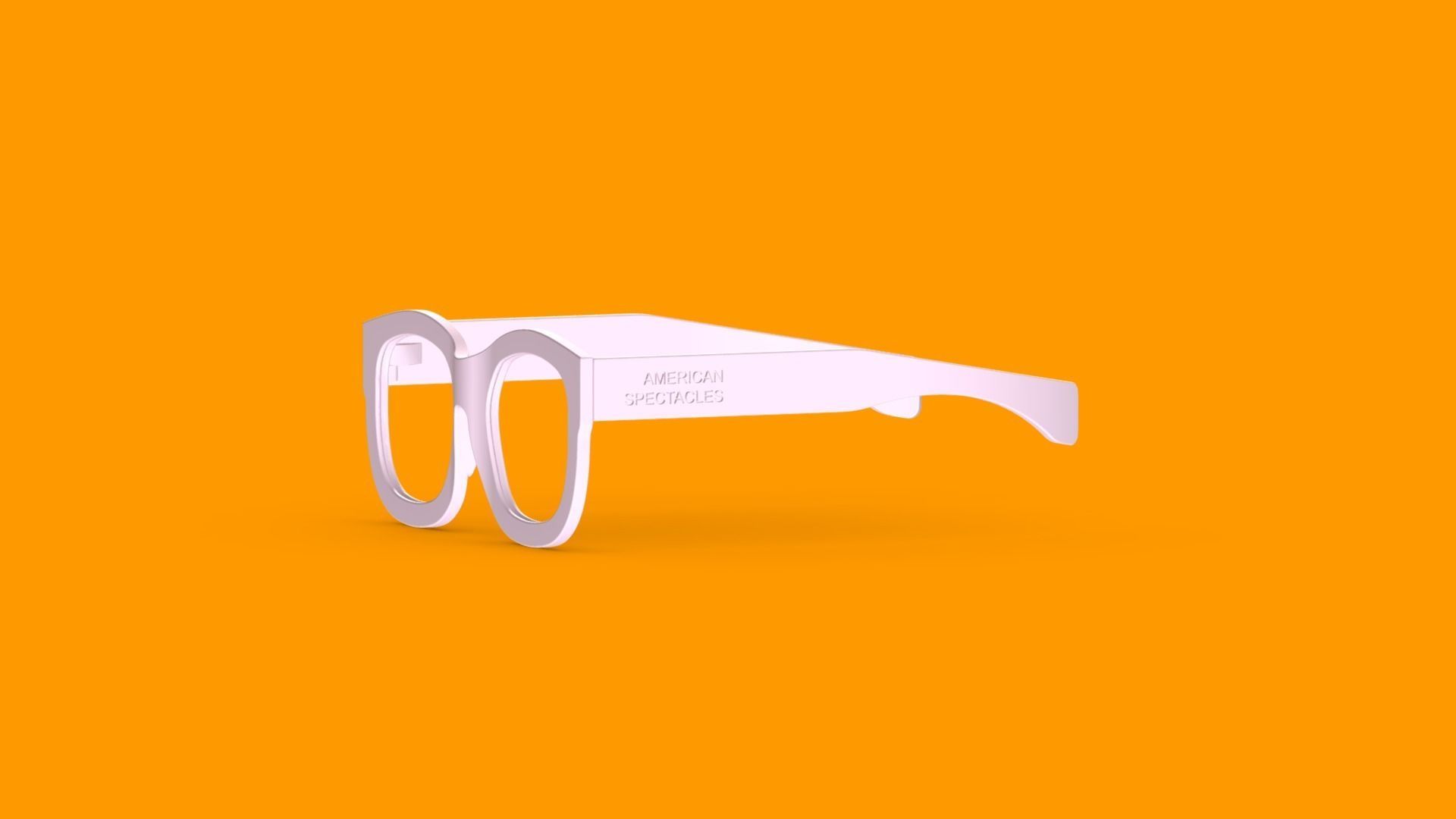 American Spectacles 3D-Printed Wearable Wayfarer 3D print model_2