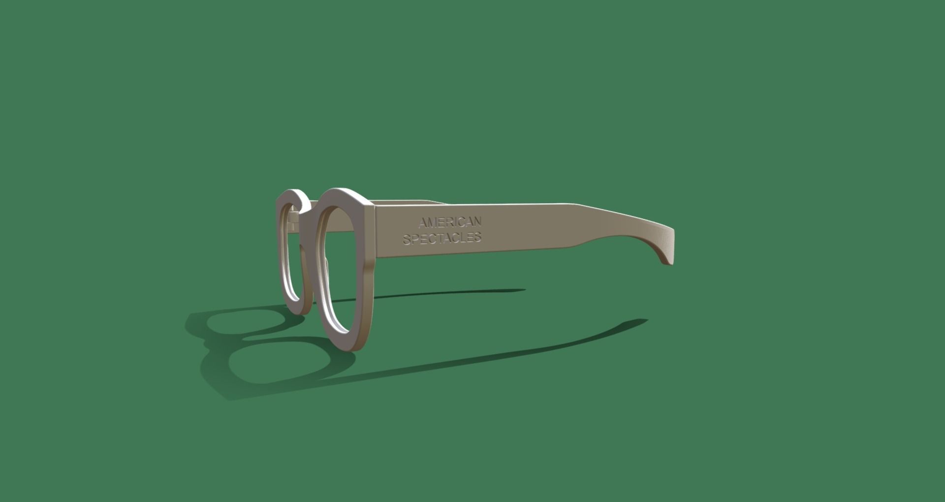 American Spectacles 3D-Printed Wearable Wayfarer 3D print model_5