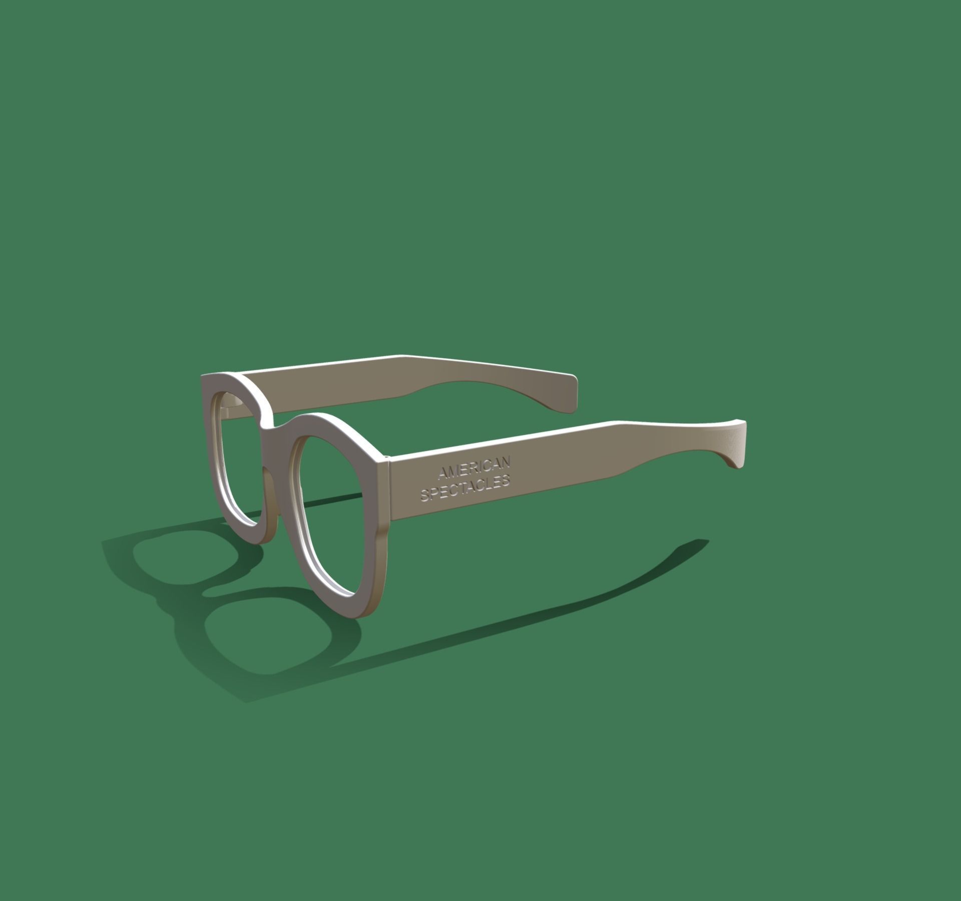 American Spectacles 3D-Printed Wearable Wayfarer 3D print model_8