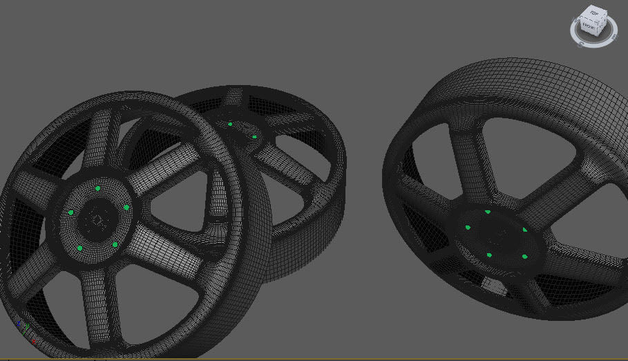 car rim model  design for any  car models  Low-poly 3D model_2