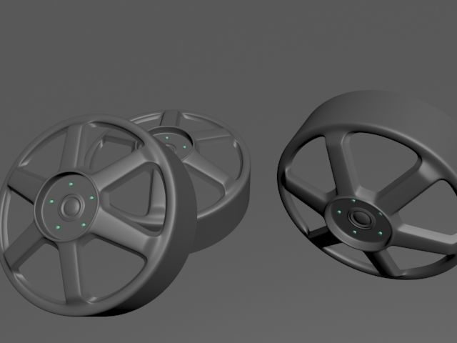 car rim model  design for any  car models  Low-poly 3D model_3