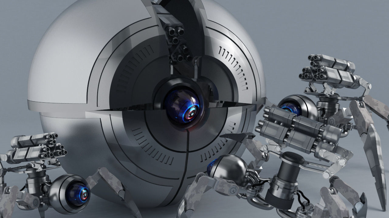 Spider Robot 3D model_1