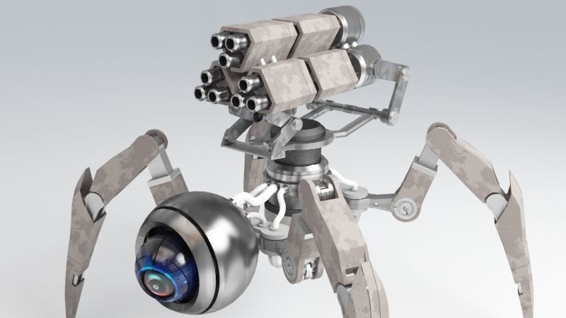 Spider Robot 3D model_4