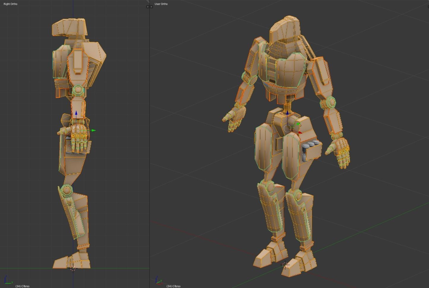 Elite Assault Droid Low-poly 3D model_11