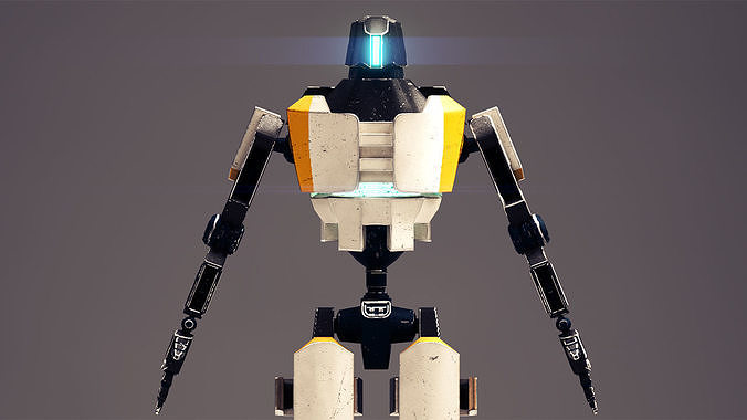 Elite Assault Droid Low-poly 3D model