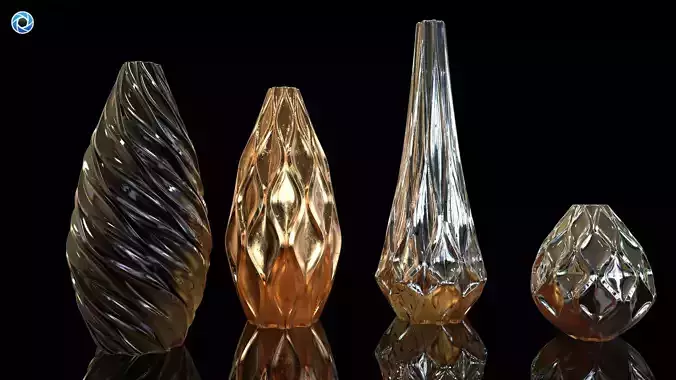 Modern Vases Collection 3D model