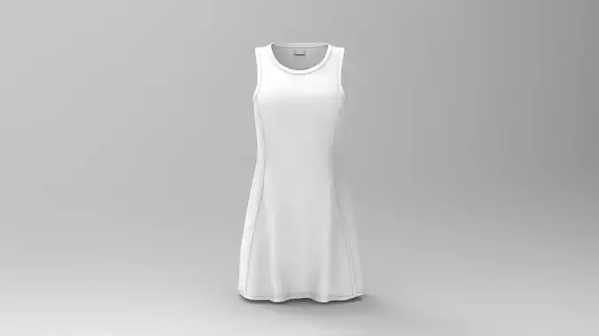 Women Sport Dress - Marvelous Designer