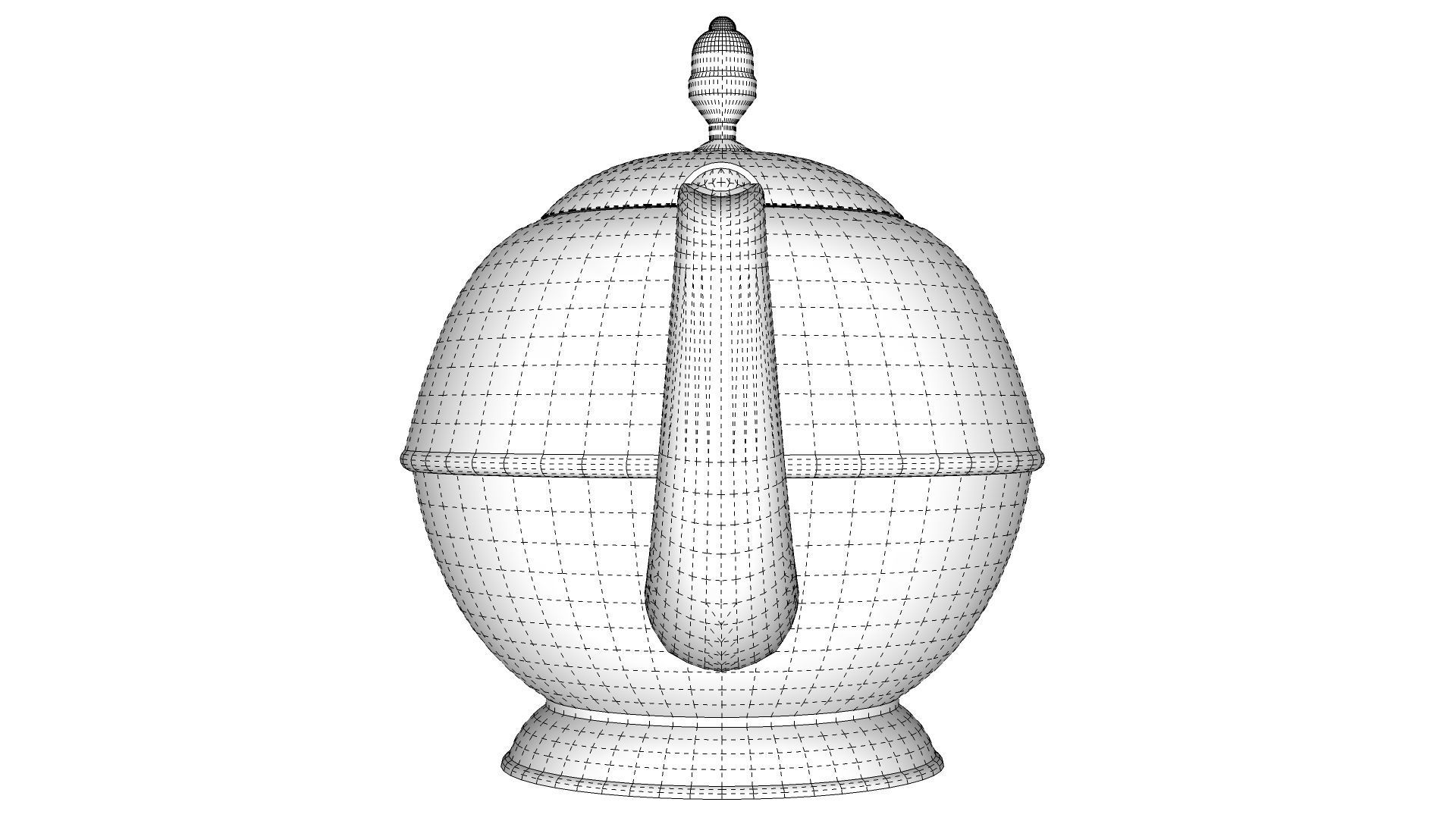 Copper Teapot 3D model_14