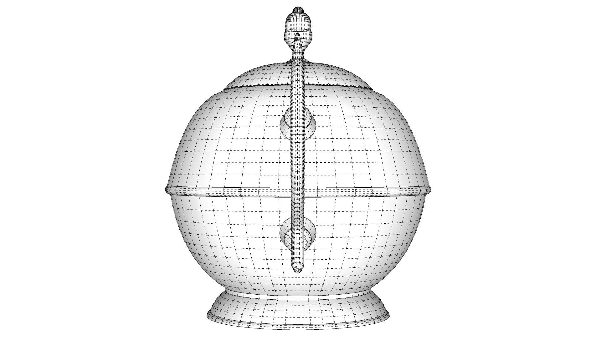 Copper Teapot 3D model_16