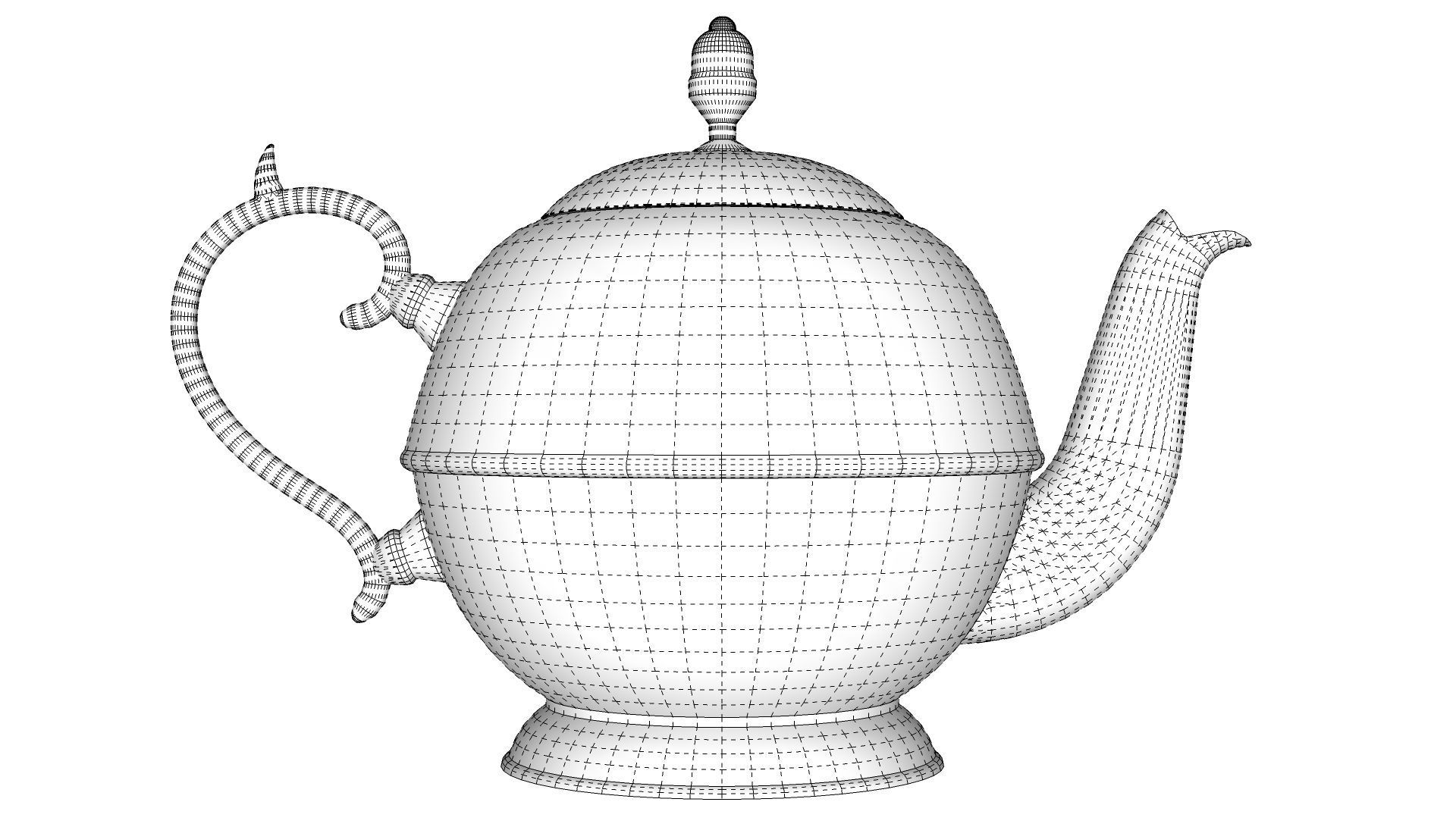 Copper Teapot 3D model_12