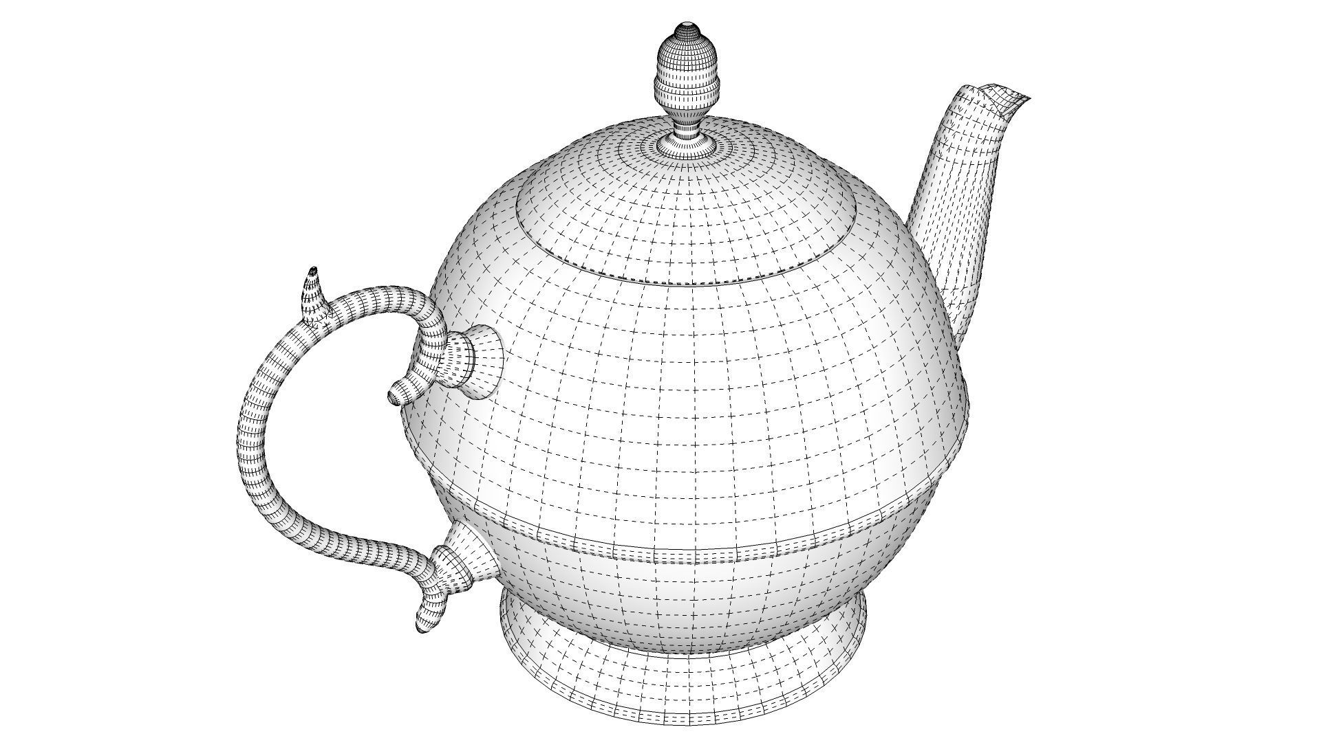 Copper Teapot 3D model_17