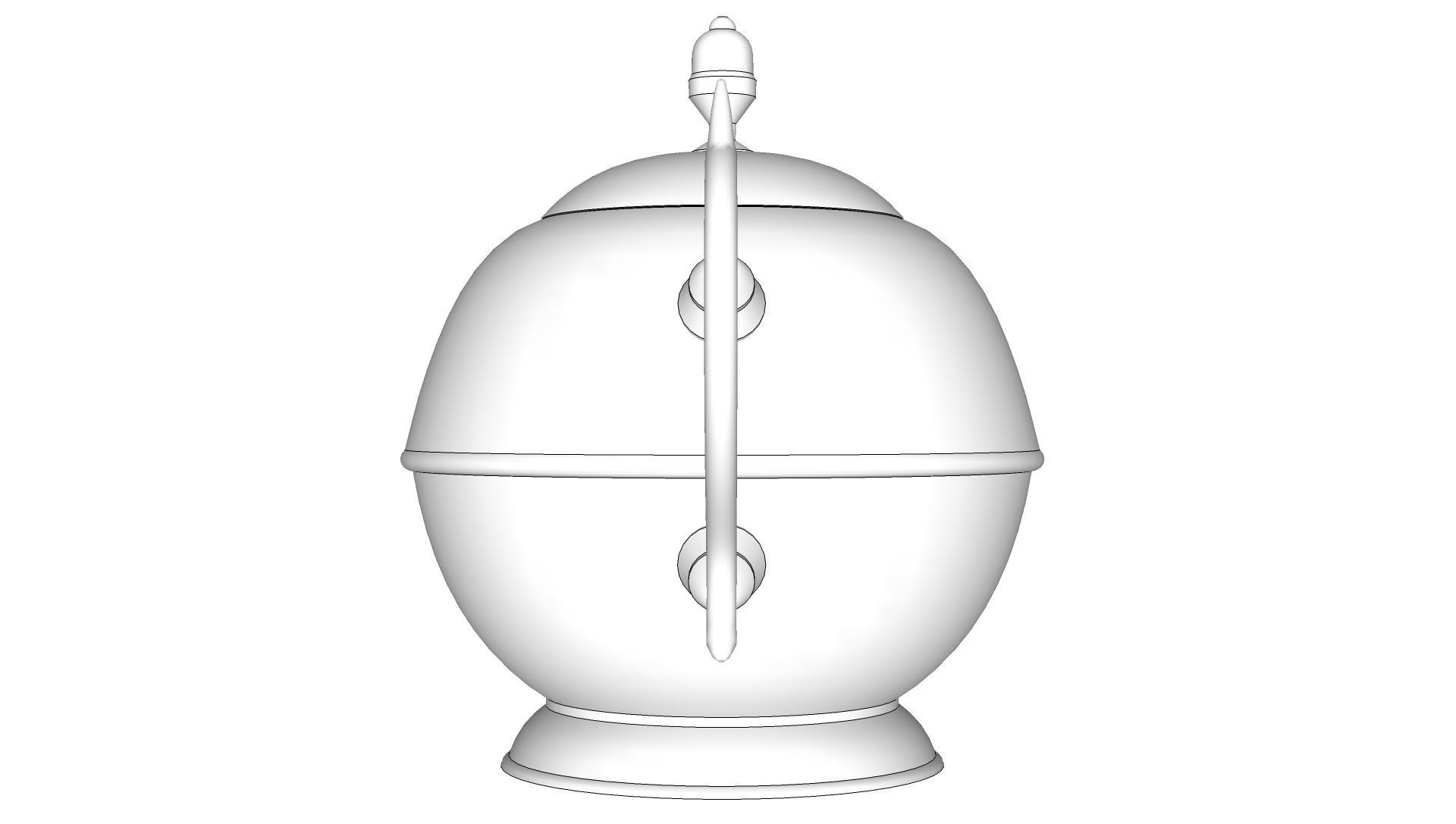 Copper Teapot 3D model_15