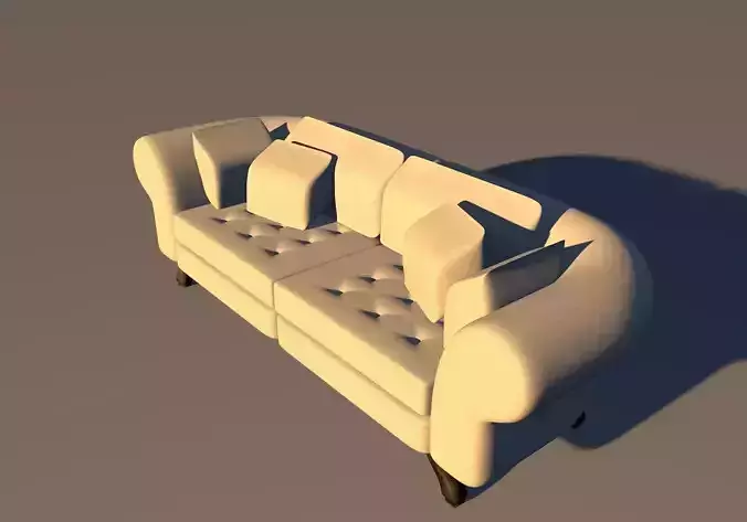 simple sofa in a lazy afternoon light