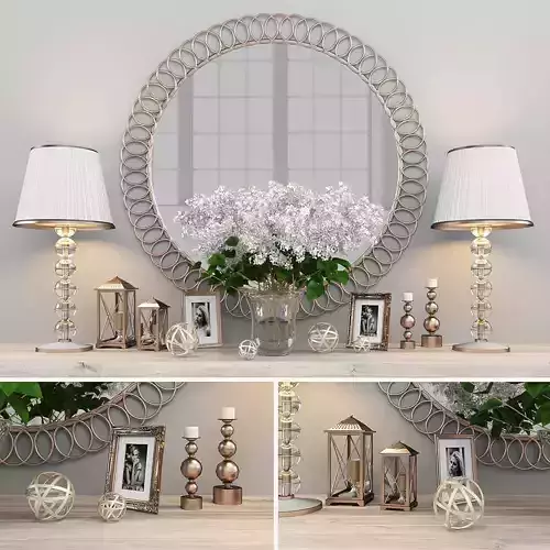 Decorative set-26 Low-poly 3D model