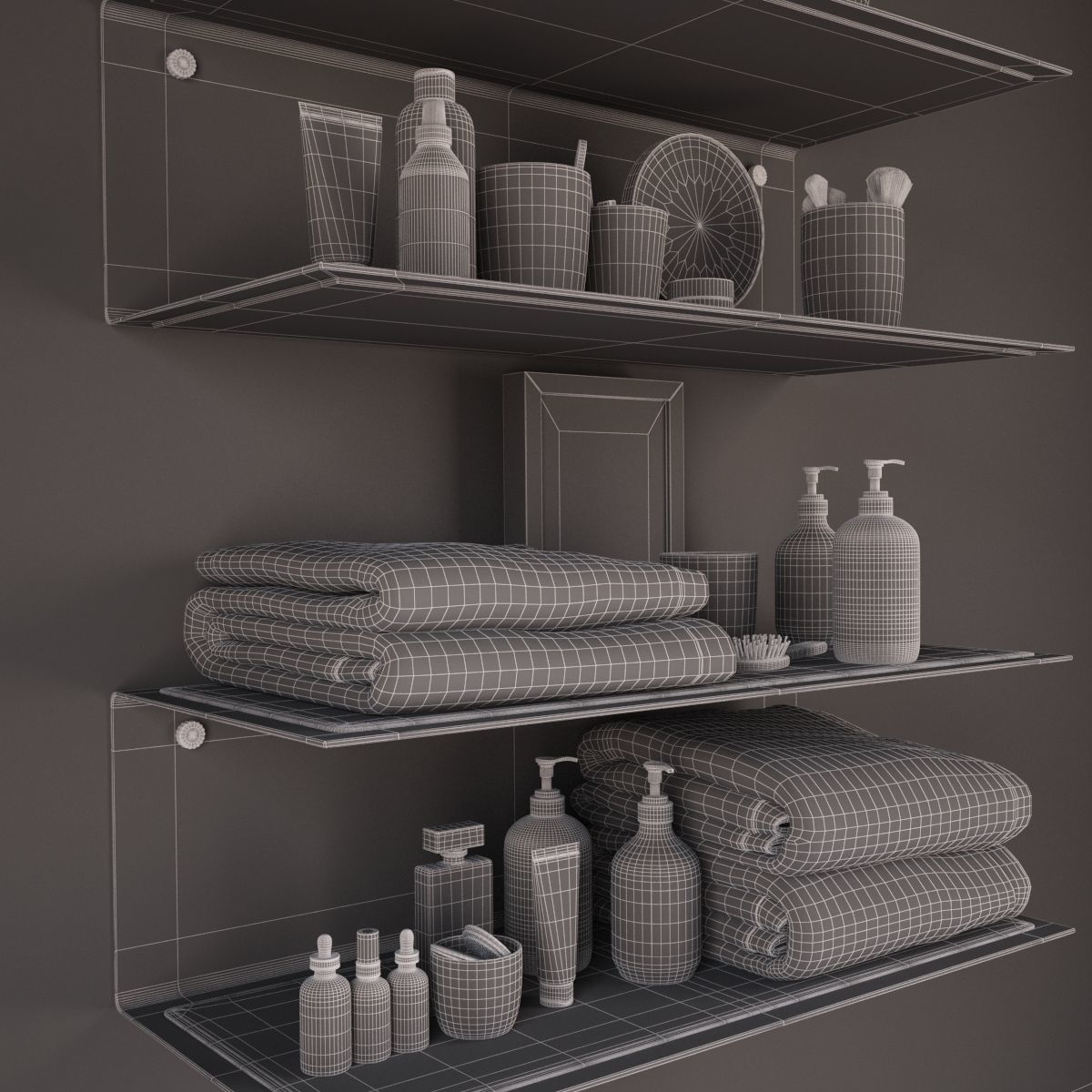 Cosmetic Set 01 3D model_8