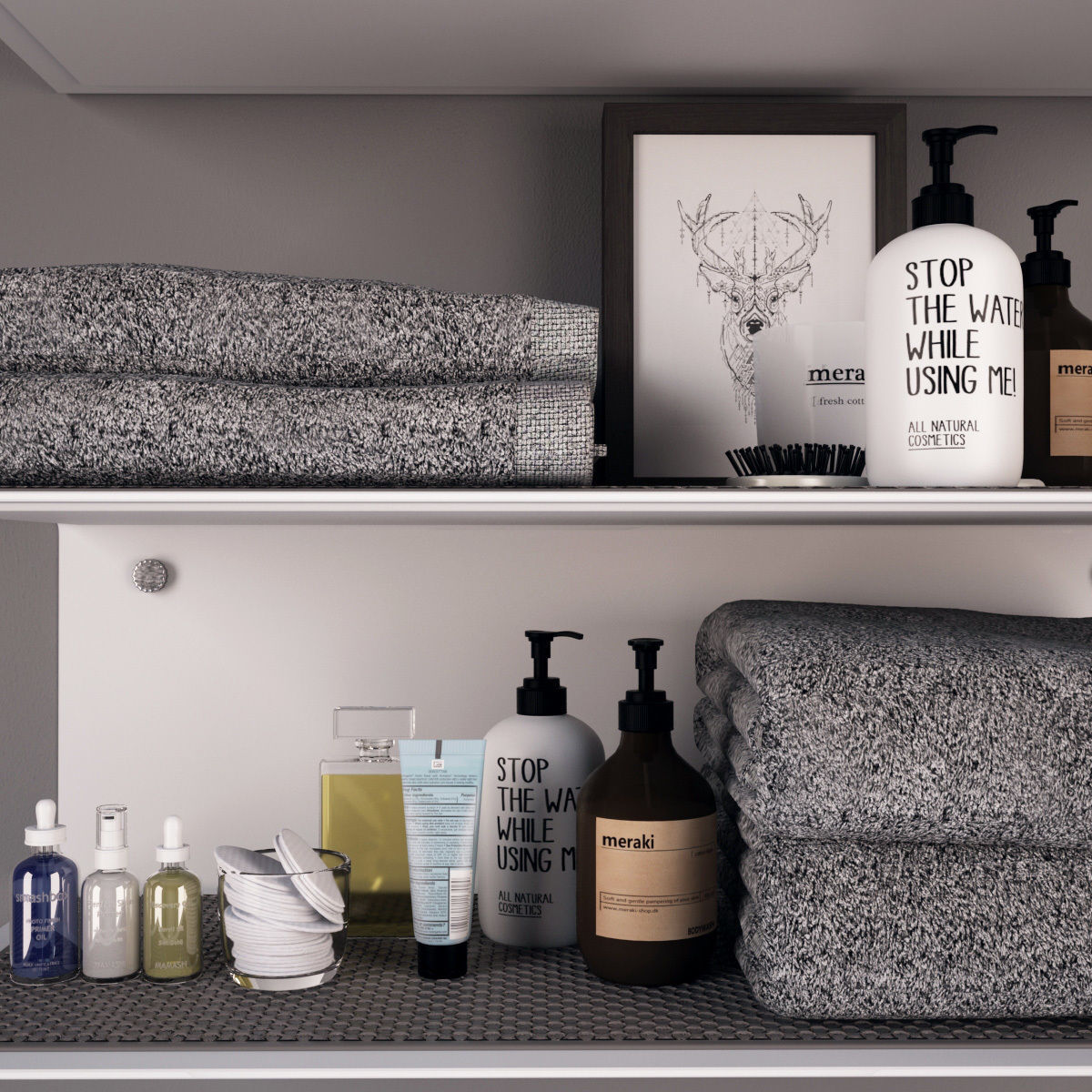 Cosmetic Set 01 3D model_4