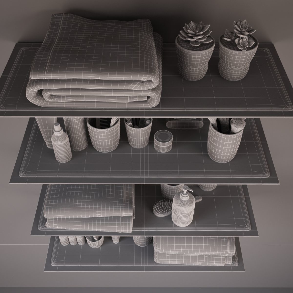 Cosmetic Set 01 3D model_6