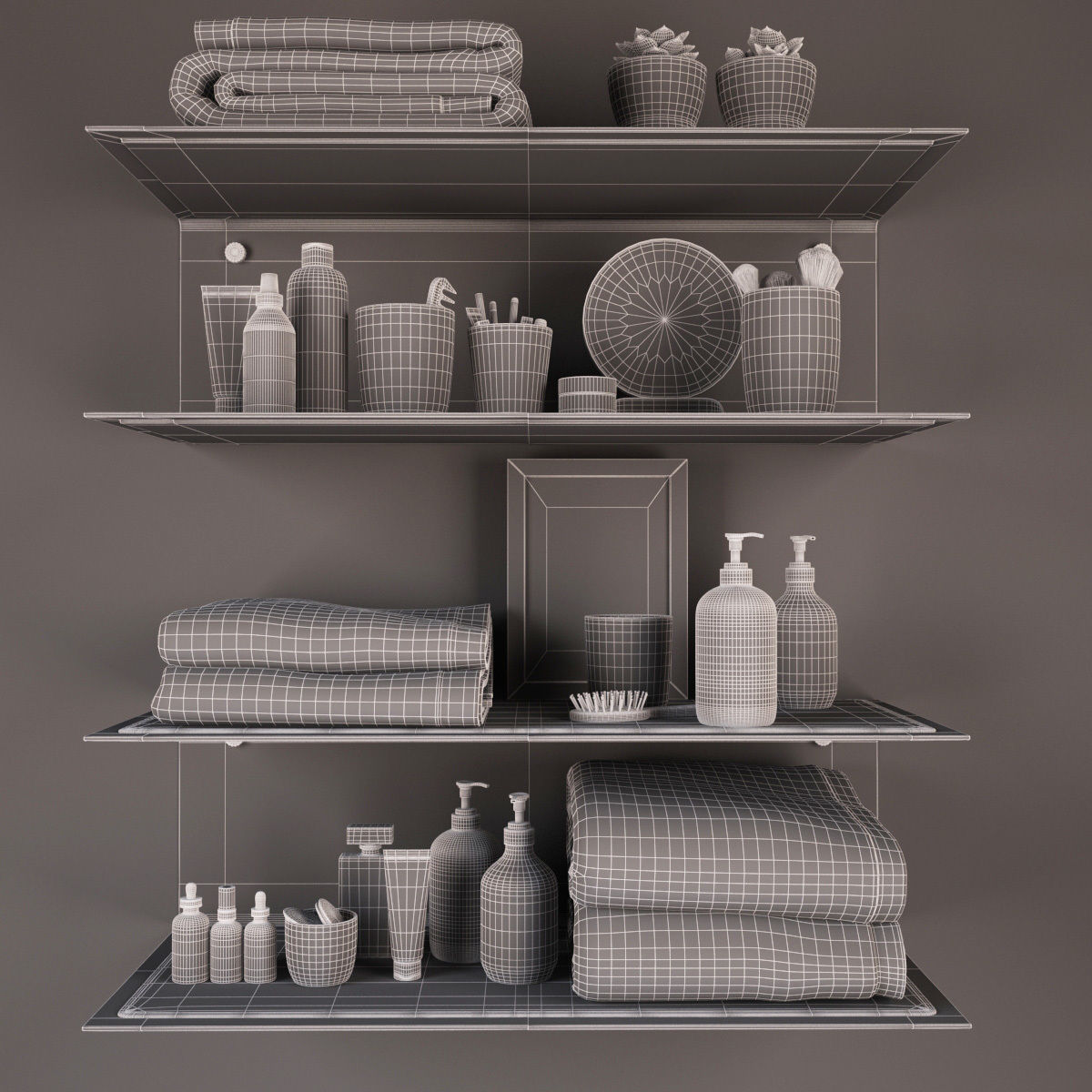 Cosmetic Set 01 3D model_5