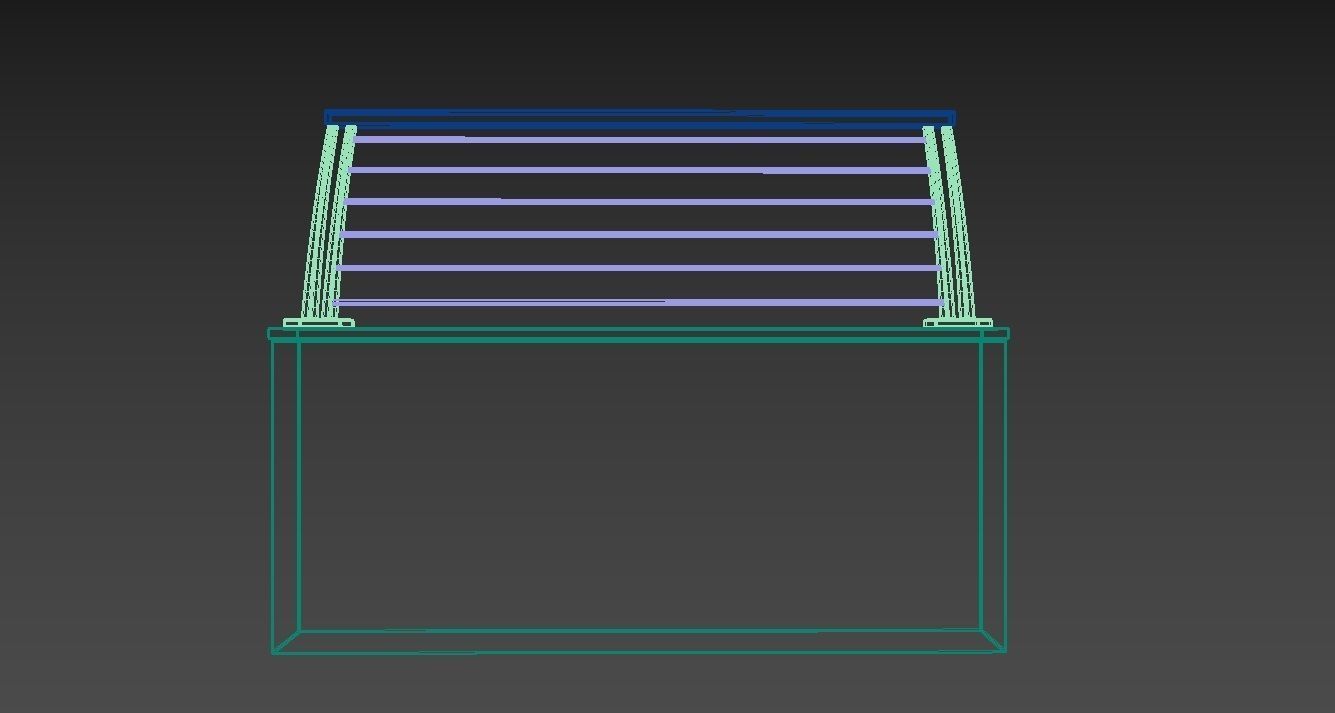 Metal Garden Fence and Walls 3D model_12