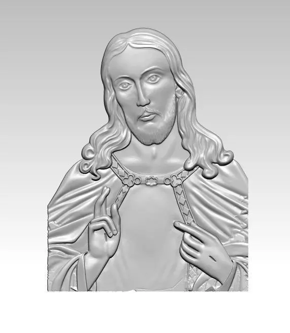 Jesus relief Free 3D print model