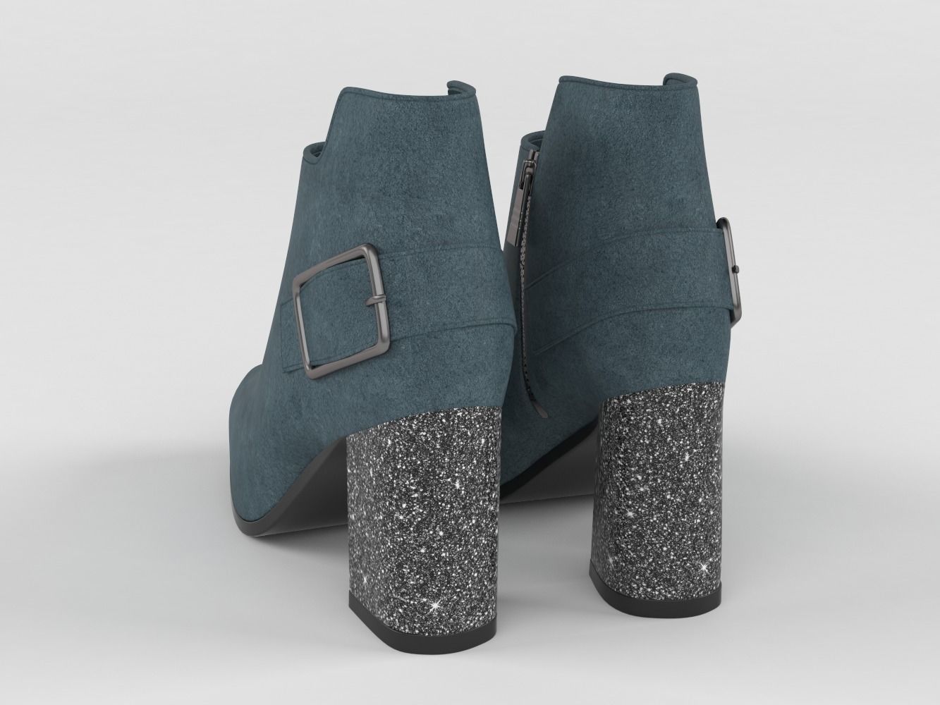 High Heels Womens Shoes 3D model_3