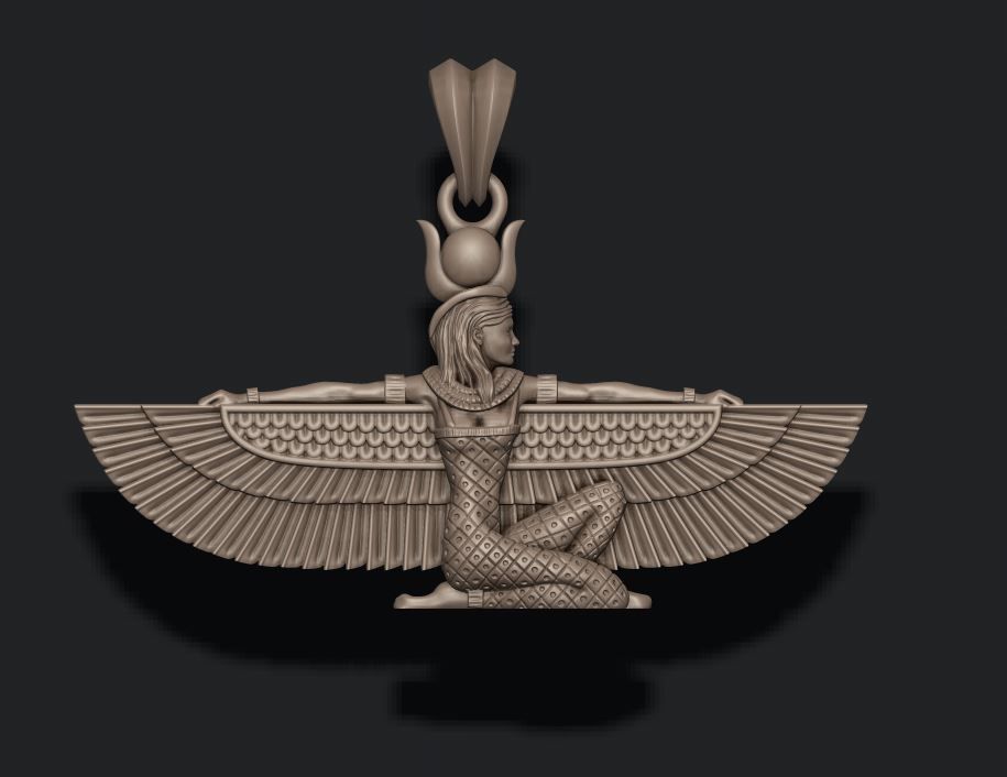 Isis pendant 3D print model_2
