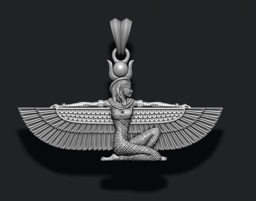 Isis pendant 3D print model_1