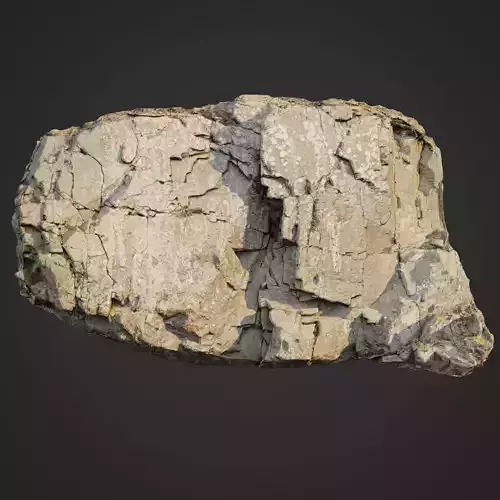 3d scanned cliff face J