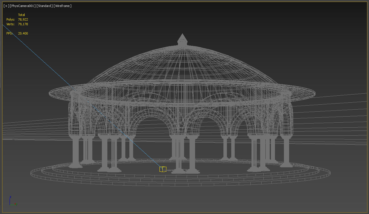 Dome architectural 3D model_5