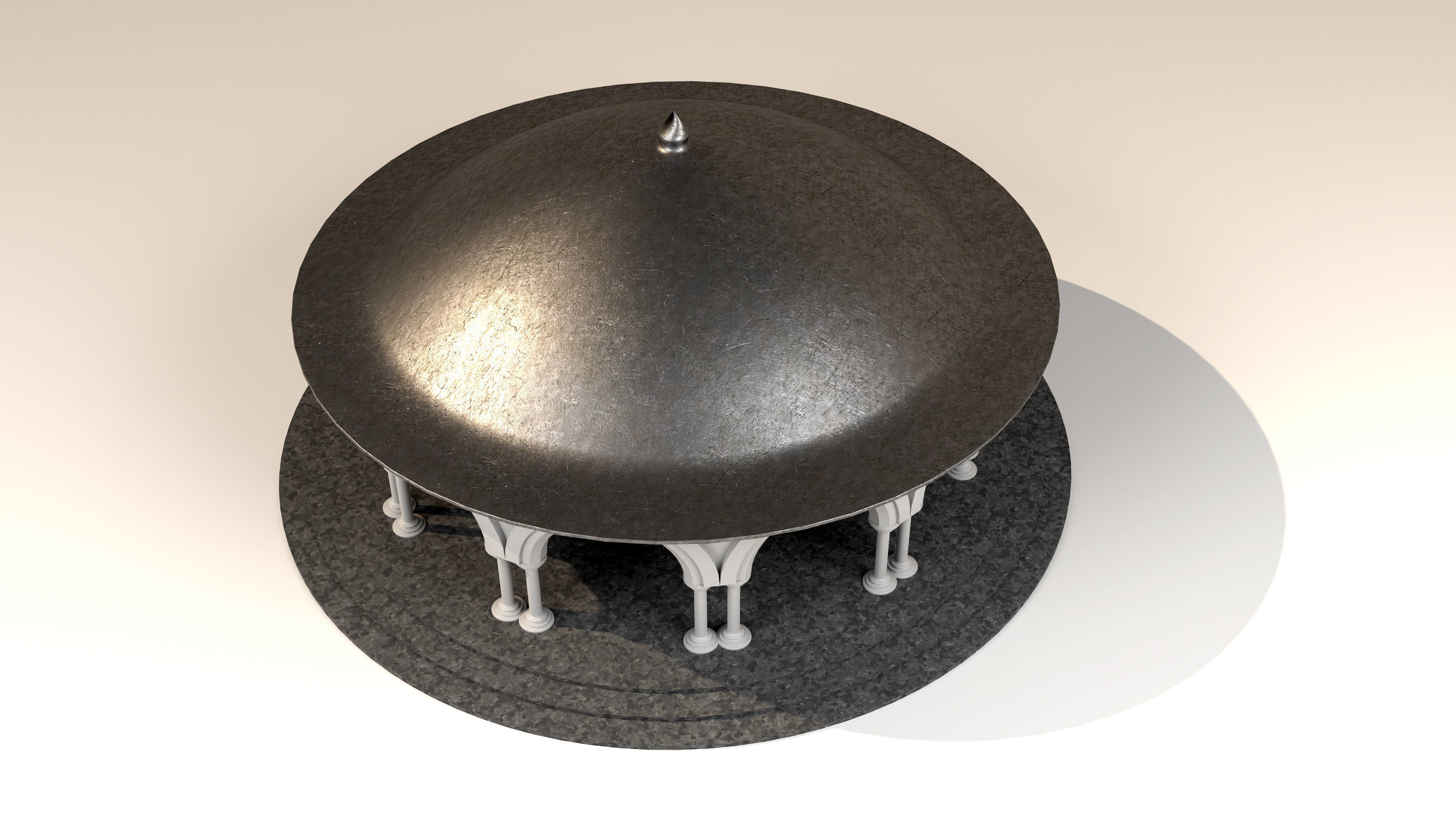 Dome architectural 3D model_1