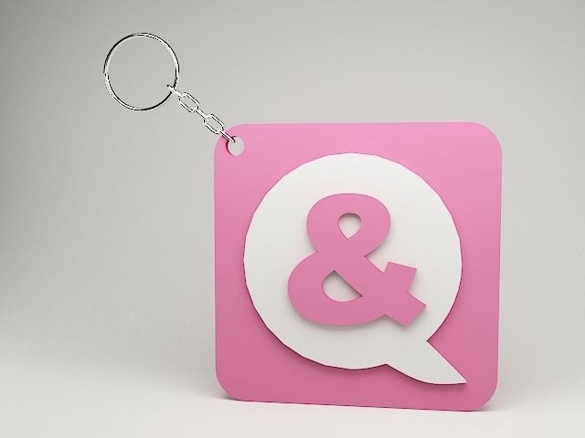 And 3D printable Key chain model 3D print model_4