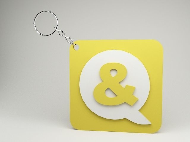 And 3D printable Key chain model 3D print model_1