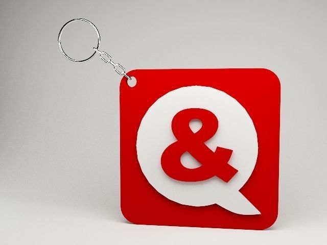 And 3D printable Key chain model 3D print model_3