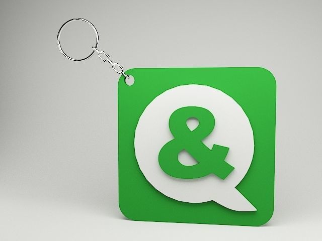 And 3D printable Key chain model 3D print model_2