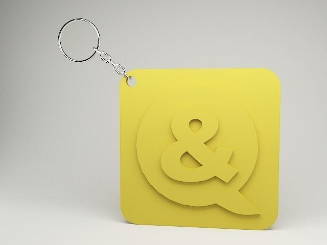 And 3D printable Key chain model 3D print model_5