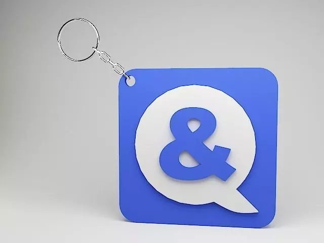 And 3D printable Key chain model 3D print model_0