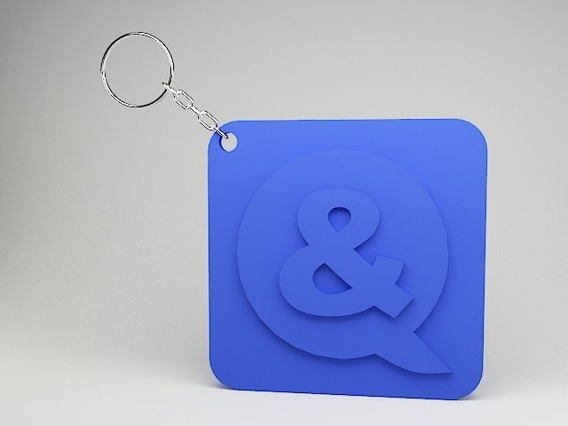And 3D printable Key chain model 3D print model_6