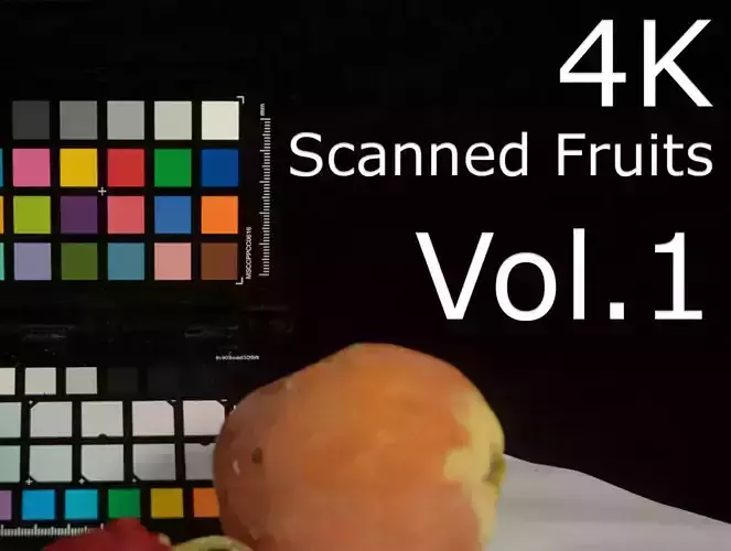 4K Scanned Fruits Vol 1 Low-poly 3D model