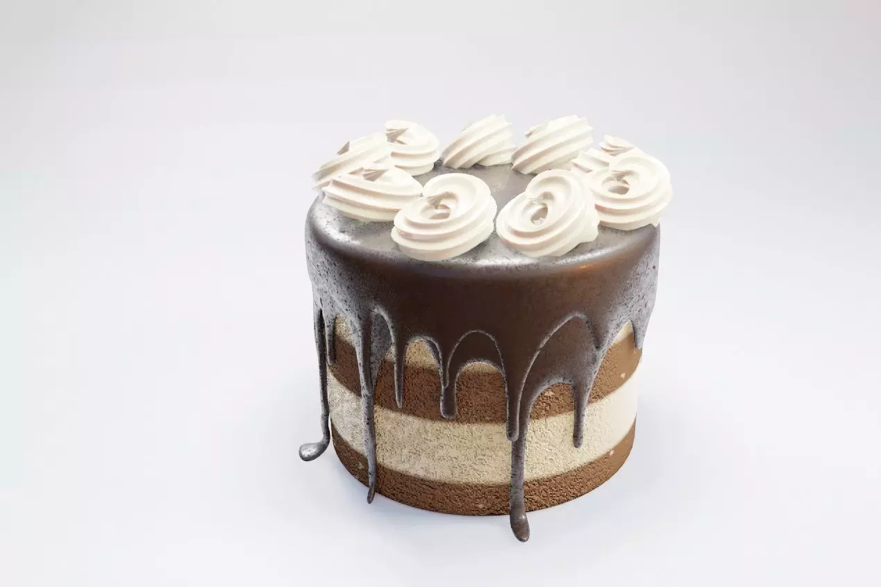 wedding cake Low-poly 3D model