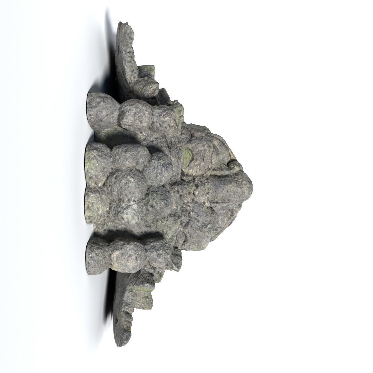 Stone Barong Temple Guardian Low-poly 3D model_4