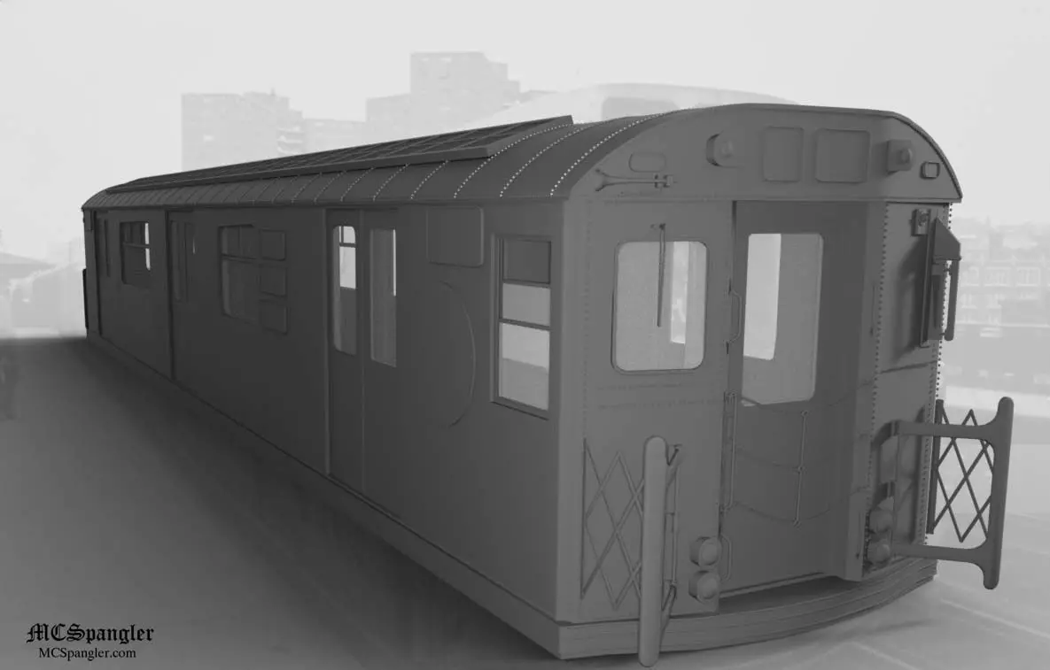 Subway Train Car R36 3D model_0