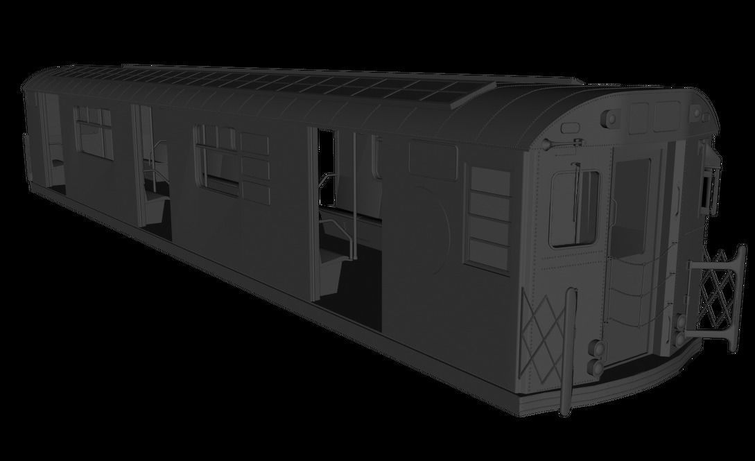 Subway Train Car R36 3D model_2