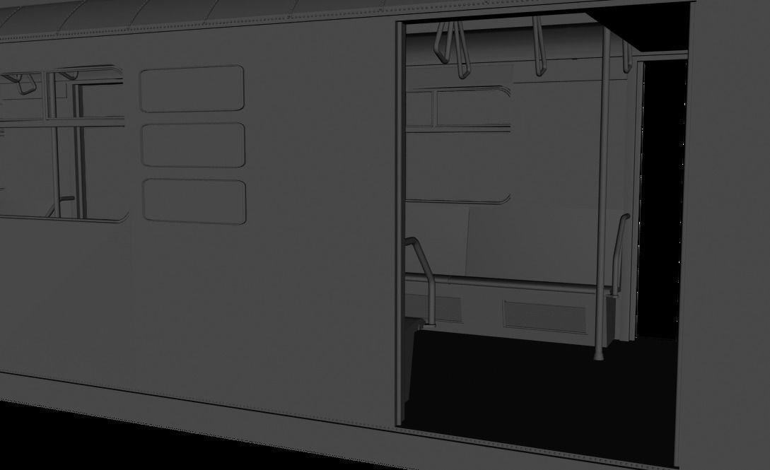 Subway Train Car R36 3D model_6
