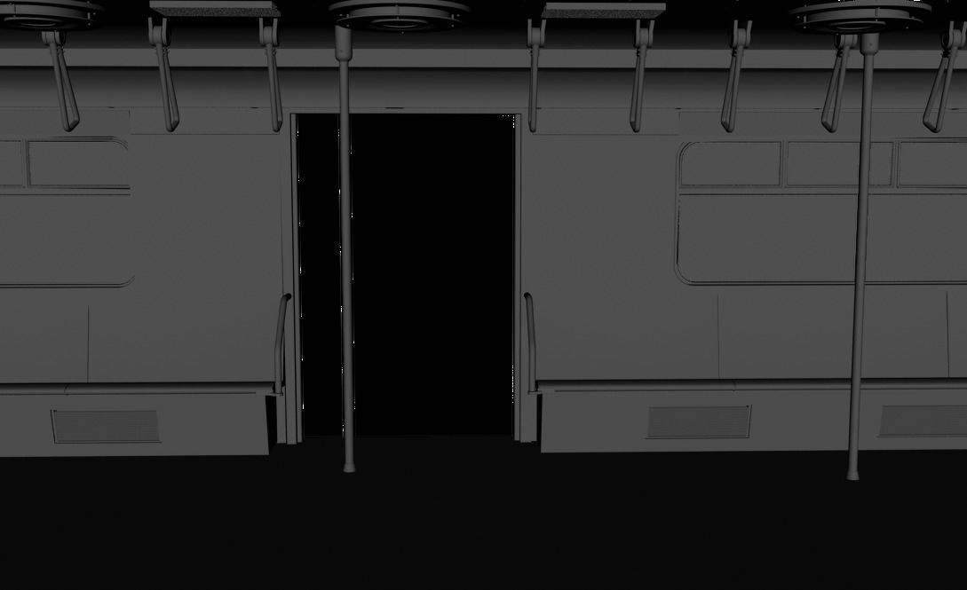 Subway Train Car R36 3D model_9