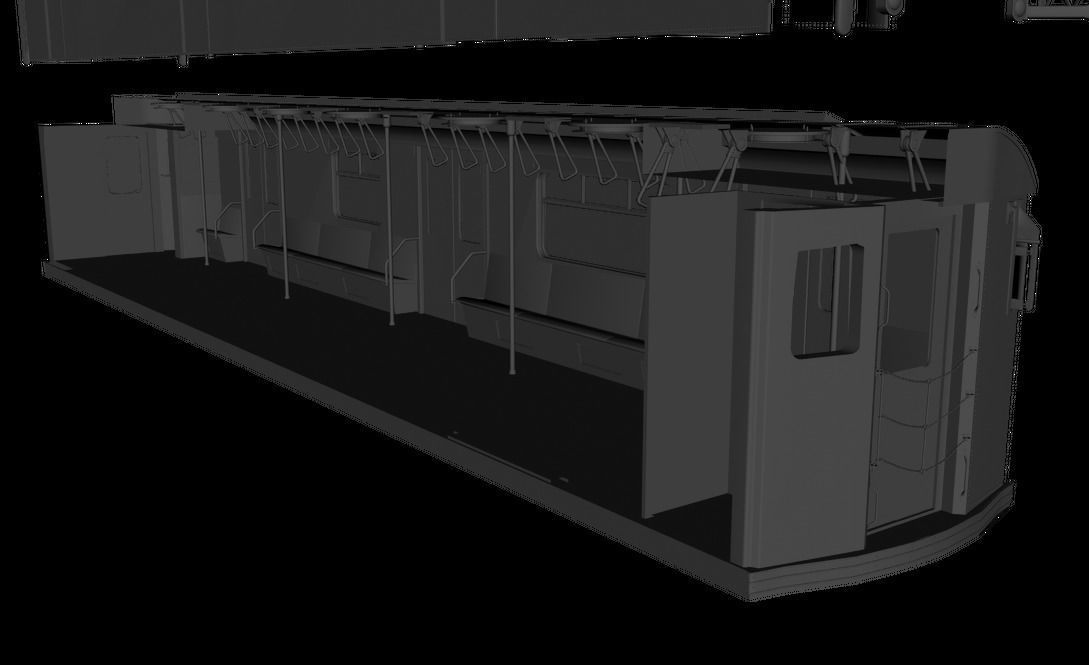 Subway Train Car R36 3D model_3